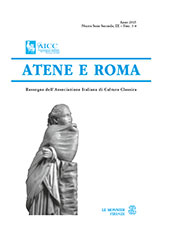 Fascículo, Atene e Roma : 3/4, 2015, Le Monnier