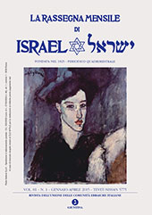 Heft, La Rassegna mensile di Israel : 81, 1, 2015, Unione delle comunità ebraiche italiane - La Giuntina