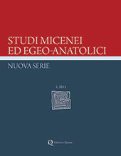 Journal, Studi micenei ed egeo-anatolici : nuova serie, Edizioni Quasar