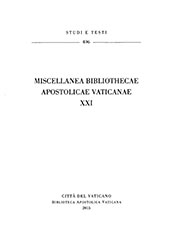 Kapitel, Circostanze e vicende del De situ totius Hispaniae (Ott. lat. 2104) di Agostino Vespucci, Biblioteca apostolica vaticana
