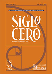 Issue, Siglo Cero : Revista Española sobre Discapacidad Intelectual : 46, 4, 2015, Ediciones Universidad de Salamanca
