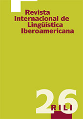 Issue, Revista Internacional de Lingüística Iberoamericana : 26, 2, 2015, Iberoamericana Vervuert