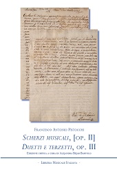 E-book, Scherzi musicali, op. II : duetti e terzetti, op. III, Pistocchi, Francesco Antonio, 1659-1726, Libreria musicale italiana