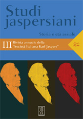 Artículo, Pensare la storia : la Philosophie der Weltgeschichte di Karl Jaspers, Orthotes