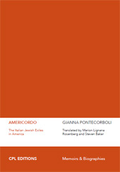 E-book, Americordo : the Italian Jewish Exiles in America, CPL editions