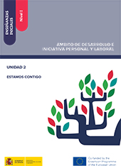 E-book, Enseñanzas iniciales : nivel I : ámbito de desarrollo e iniciativa personal y laboral : unidad 2 : estamos contigo, Ministerio de Educación, Cultura y Deporte