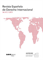 Issue, Revista Española de Derecho Internacional : LXVII, 1, 2015, Marcial Pons Ediciones Jurídicas y Sociales