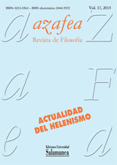 Fascicolo, Azafea : revista de filosofía : 17, 2015, Ediciones Universidad de Salamanca