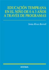 E-book, Educación temprana en el niño de 0 a 3 años a través de programas, Rivas Borrell, Sonia, EUNSA