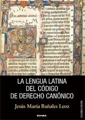 E-book, La lengua latina del Código de Derecho Canónico, EUNSA