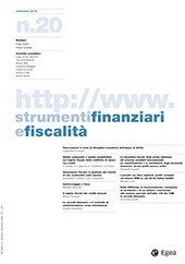 Heft, Strumenti finanziari e fiscalità : 20, 3,  2015, Egea