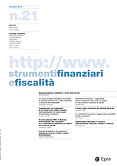Fascículo, Strumenti finanziari e fiscalità : 21, 4,  2015, Egea