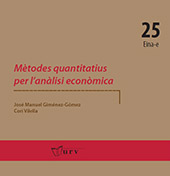E-book, Mètodes quantitatius per l'anàlisi econòmica, Giménez-Gómez, José Manuel, Publicacions URV
