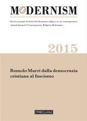 Heft, Modernism : rivista annuale di storia del riformismo religioso in età contemporanea : I, 2015, Morcelliana