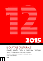 Fascicule, Il capitale culturale : studies on the value of cultural heritage : 12, 2, 2015, EUM-Edizioni Università di Macerata
