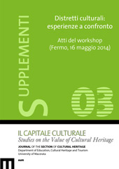 Fascículo, Il capitale culturale : studies on the value of cultural heritage : 3 supplemento, 2015, EUM-Edizioni Università di Macerata