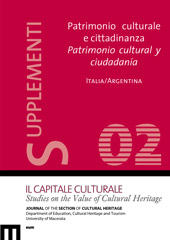 Heft, Il capitale culturale : studies on the value of cultural heritage : 2 supplemento, 2015, EUM-Edizioni Università di Macerata