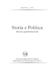 Issue, Storia e politica : rivista quadrimestrale : VII, 1, 2015, Editoriale Scientifica