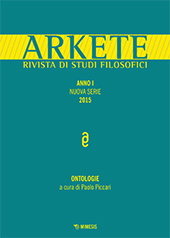 Fascicolo, Arkete : rivista annuale di studi filosofici : nuova serie : I, 2015, Mimesis