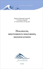 eBook, Dialogues, mouvements discursifs, significations, EME Editions