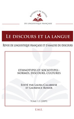 E-book, Ethnotypes et Sociotypes : normes, discours, cultures, EME Editions
