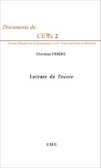 E-book, Lecture de Encore : Cours de 2005 sur le Livre XX du Séminaire de Lacan, EME Editions