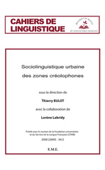 E-book, Sociolinguistique urbaine des zones créolophones, EME Editions