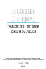 eBook, Traductologie, textologie, sciences du langage, EME Editions