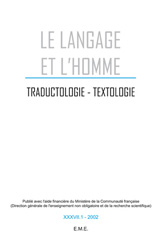 eBook, Traductologie, textologie : 37/1, EME Editions