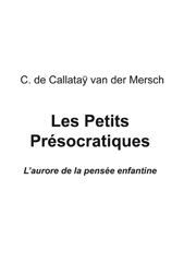 E-book, Les petits présocratiques : L'aurore de la pensée enfantine, EME Editions