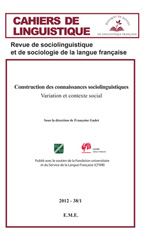 eBook, Construction des connaissances sociolinguistique : Variation et contexte social, EME éditions