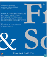 E-book, L'implication des langues dans l'élaboration et la publication des recherches scientifiques : L'exemple du français parmi d'autres langues, EME éditions