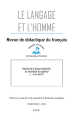 E-book, Maîtrise de la langue maternelle, du secondaire au supérieur (... et au-delà ?) : 2013 - 48.2., EME éditions