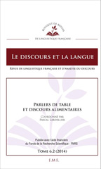 E-book, Parlers de table et discours alimentaires, EME éditions