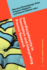 E-book, Interdisciplinarity in Translation and Interpreting Process Research, John Benjamins Publishing Company