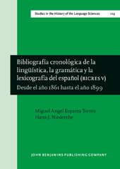 eBook, Bibliografia cronologica de la linguistica, la gramatica y la lexicografia del espanol (BICRES V), John Benjamins Publishing Company