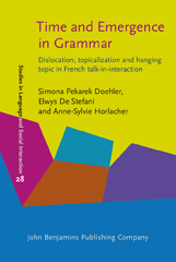 E-book, Time and Emergence in Grammar, John Benjamins Publishing Company