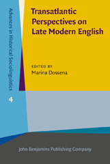 E-book, Transatlantic Perspectives on Late Modern English, John Benjamins Publishing Company