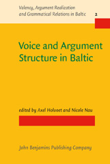 E-book, Voice and Argument Structure in Baltic, John Benjamins Publishing Company