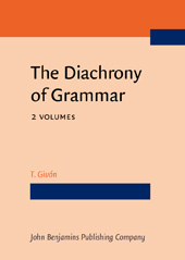 E-book, The Diachrony of Grammar, John Benjamins Publishing Company