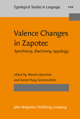 E-book, Valence Changes in Zapotec, John Benjamins Publishing Company