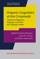 eBook, Hispanic Linguistics at the Crossroads, John Benjamins Publishing Company