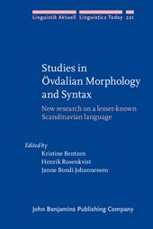 eBook, Studies in Ovdalian Morphology and Syntax : New research on a lesser-known Scandivian language, John Benjamins Publishing Company