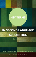 eBook, Key Terms in Second Language Acquisition, Bloomsbury Publishing