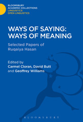 E-book, Ways of Saying : Ways of Meaning, Bloomsbury Publishing