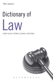 E-book, Dictionary of Law., Bloomsbury Information