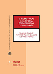 E-book, El régimen local en la reforma de los estatutos de autonomía, Font Llovet, Tomás, Centro de Estudios Políticos y Constitucionales