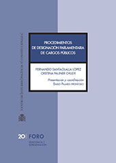 eBook, Procedimientos de designación parlamentaria de cargos públicos, Santaolalla López, Fernando, Centro de Estudios Políticos y Constitucionales