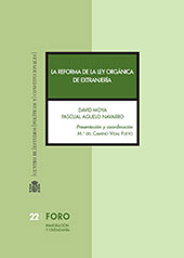 E-book, La reforma de la Ley orgánica de extranjería, Moya, David, Centro de Estudios Políticos y Constitucionales