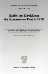 E-book, Knut Wicksell als Ökonom. : Studien zur Entwicklung der ökonomischen Theorie XVIII., Duncker & Humblot